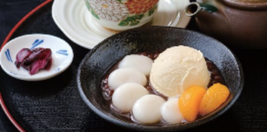 クリーム白玉ぜんざい